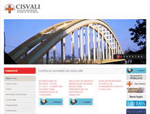 Tablet Screenshot of cisvali.com.br